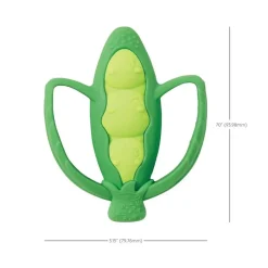 Infantino Rattles & Teethers*- Lil' Nibbles Textured Silicone Teether, Peas