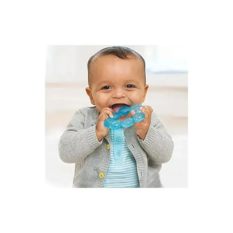 Infantino Toys For 0-12 Months|Gift For Baby*- 3-Pack Water Teethers, Lime/Aqua