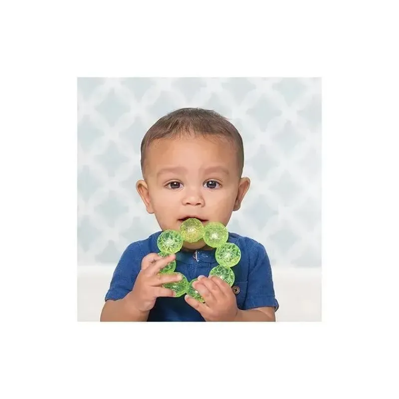 Infantino Toys For 0-12 Months|Gift For Baby*- 3-Pack Water Teethers, Lime/Aqua