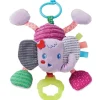 Infantino Rattles & Teethers|Toys For 0-12 Months*- Pull & Shake Jittery Pal - Elephant Purple - Baby toy