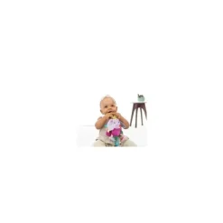Infantino Rattles & Teethers|Toys For 0-12 Months*- Pull & Shake Jittery Pal - Elephant Purple - Baby toy