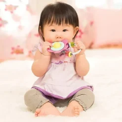 Infantino Rattles & Teethers|Toys For 0-12 Months*- Spin & Teethe Gummy Flower Rattle