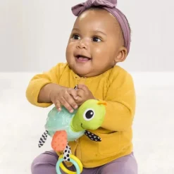 Infantino Rattles & Teethers|Toys For 0-12 Months*- Textured Sensory Pal Turtle