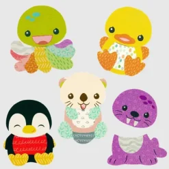Infantino Bath Toys*- Wee Wild Ones Mix & Match Bath Sticker Pals