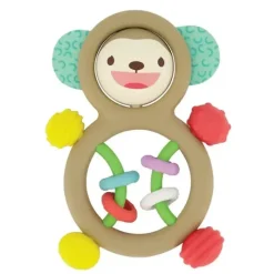 Infantino Rattles & Teethers*- Wee Wild Ones - Busy Lil' Sensory Rattle, Monkey