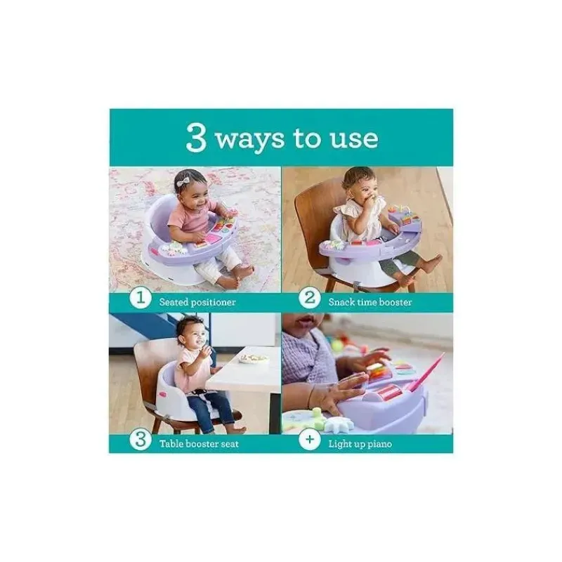 Infantino Seats & Booster Chairs*- Wee Wild Ones Music & Lights 3-In-1 Discovery Seat & Booster, Lavender