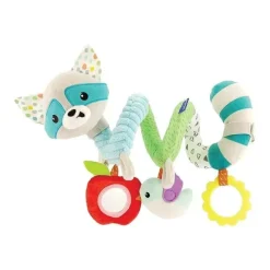 Infantino Stroller Toys*- Wee Wild Ones - Spiral Activity Toy, Raccoon