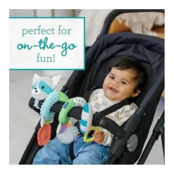 Infantino Stroller Toys*- Wee Wild Ones - Spiral Activity Toy, Raccoon