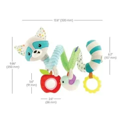 Infantino Stroller Toys*- Wee Wild Ones - Spiral Activity Toy, Raccoon