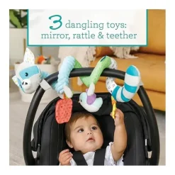 Infantino Stroller Toys*- Wee Wild Ones - Spiral Activity Toy, Raccoon