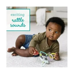 Infantino Rattles & Teethers*- Wee Wild Ones Jingle Charms Rattle, Raccoon