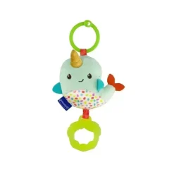 Infantino Mobiles*- Wee Wild Ones Chime & Go Tag Along Pal, Narwhal