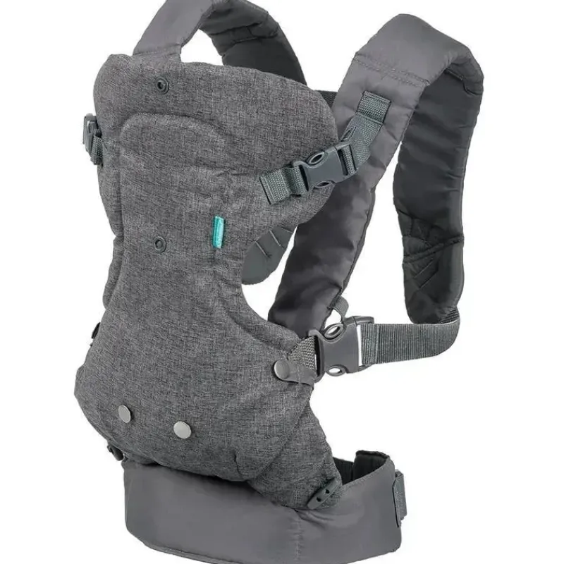 Infantino Front, Hip And Backpack Carriers*Flip Advanced 4-in-1 Convertible Carrier, Light Grey