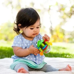 Infantino Rattles & Teethers|Toys For 0-12 Months*Flip Flop Frog Rattle, Multicolor
