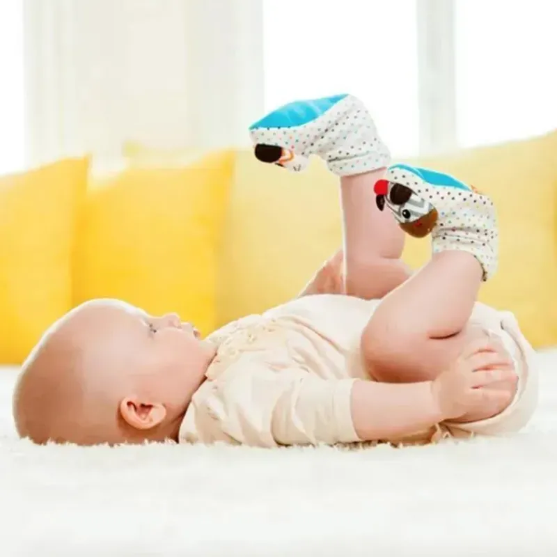 Infantino Rattles & Teethers*Foot Rattles - Zebra & Tiger