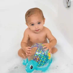 Infantino Bath Toys*Inflatable Bubble Turtle, Blue