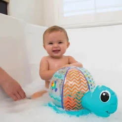 Infantino Bath Toys*Inflatable Bubble Turtle, Blue