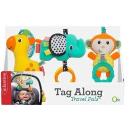 Infantino Stroller & Car Seat Toys*Tag Along Travel Pals