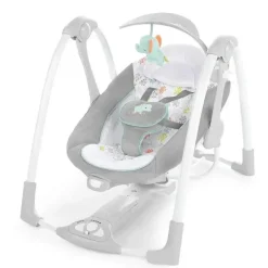 Ingenuity Bouncers, Swings & Rockers*- ConvertMe 2-in-1 Compact Portable Automatic Baby Swing & Infant Seat, Wimberly