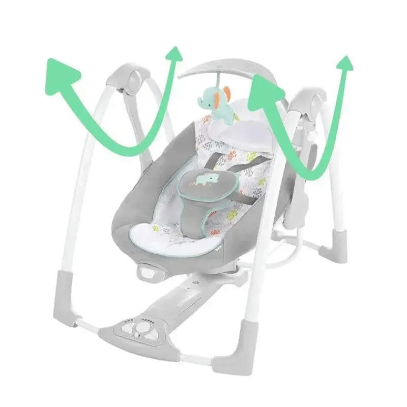 Ingenuity Bouncers, Swings & Rockers*- ConvertMe 2-in-1 Compact Portable Automatic Baby Swing & Infant Seat, Wimberly