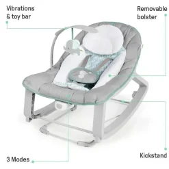 Ingenuity Bouncers, Swings & Rockers*- Keep Cozy 3-in-1 Grow with Me Vibrating Baby Bouncer, Weaver
