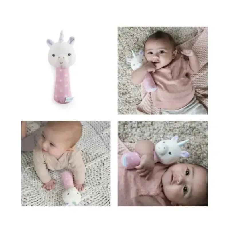 Ingenuity Rattles & Teethers|Toys For 0-12 Months*- Shimmyt Handheld Rattle, Unicorn