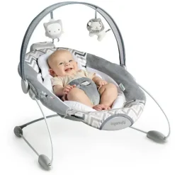 Ingenuity Bouncers, Swings & Rockers|Gift For Baby*- SmartBounce Automatic Baby Bouncer Seat with White Noise, Braden
