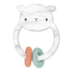 Ingenuity Rattles & Teethers|Toys For 0-12 Months*- Soothing Sheppy Baby Teether Toy with Activity Rings