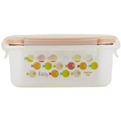 Innobaby Lunch Boxes & Bags|Lunch Box*Keepin' Fresh Stainless Steel Bento Lunch Box/Food Container, Orange/Fish