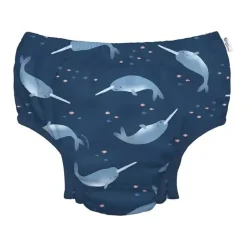 Iplay Baby Swimming Clothes*- Eco Snap Swim Diaper, Navy Narwhal
