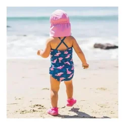 Iplay Baby Swimming Clothes*- Eco Swimsuit With Built-In Swim Diaper, Light Lavender Violets