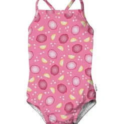 Iplay Baby Swimming Clothes*- Eco Swimsuit With Built-In Swim Diaper, Pink Dragon Fruit