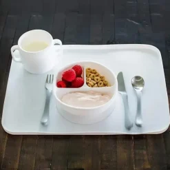 Iplay Suction Plates & Bowls|Dishes, Utensils & Food Containers*- Finger Food Platemat, White, 6M