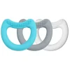 Iplay Toys For 0-12 Months|Gift For Baby*- First Teethers Made From Silicone (3Pk), Aqua Set 3 Mo+
