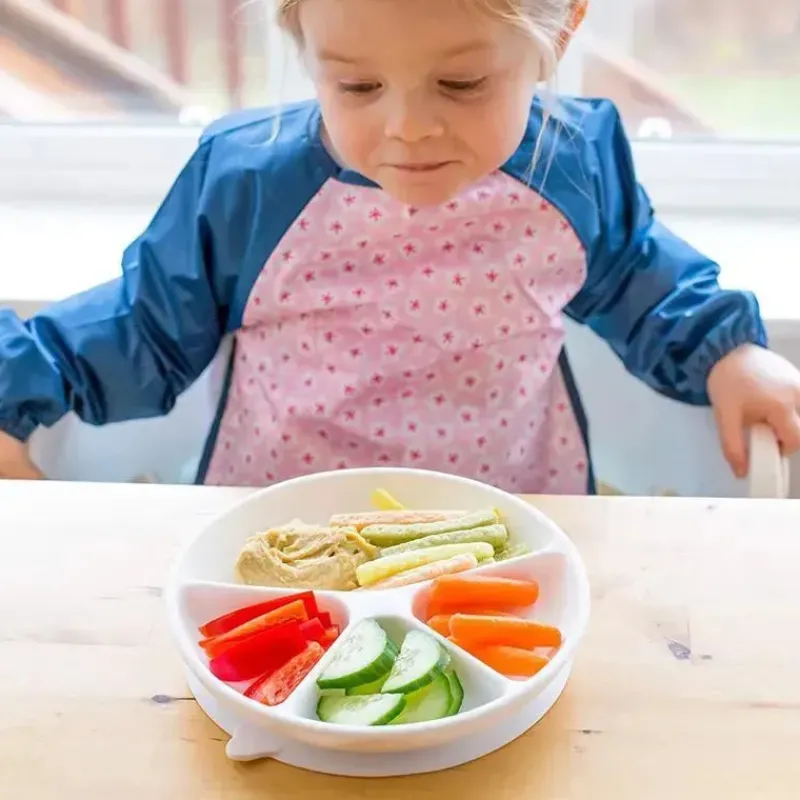 Iplay Plates & Bowls|Dishes, Utensils & Food Containers*- Learning Plate, White, 12M