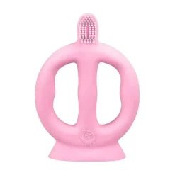 Iplay Oral & Nasal Care*- Learning Toothbrush Made From Silicone, Pink, 9/18M