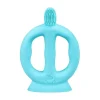 Iplay Oral & Nasal Care*- Learning Toothbrush Made From Silicone, Aqua, 9/18M