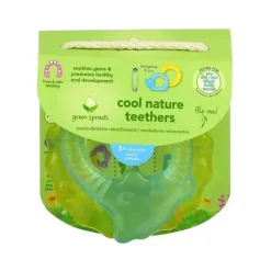 Iplay Toys For 0-12 Months|Gift For Baby*- 2Pk Cool Nature Teether, Yellow/Aqua