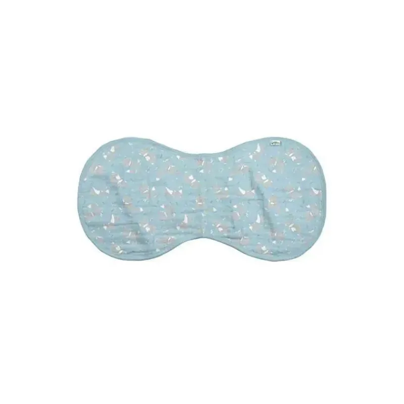 Iplay Organic|Burp Cloths*- 3Pk Muslin Burp Cloths Made From Organic Cotton, Aqua Fox