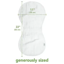 Iplay Organic|Burp Cloths*- 3Pk Muslin Burp Cloths Made From Organic Cotton, Aqua Fox