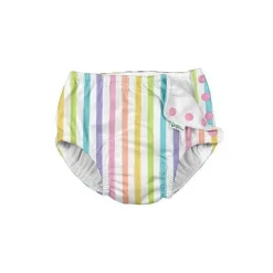 Iplay Swim Diapers*- Snap Reusable Absorbent Swim Diaper, Rainbow Stripe