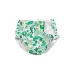 Iplay Swim Diapers*- Snap Reusable Absorbent Swimsuit Diaper, Green Tropical Jungle