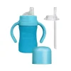 Iplay Straw, Sippy & Training Cups|Dishes, Utensils & Food Containers*- Sprout Ware Sip & Straw Cup Made From Plants, Aqua, 6M