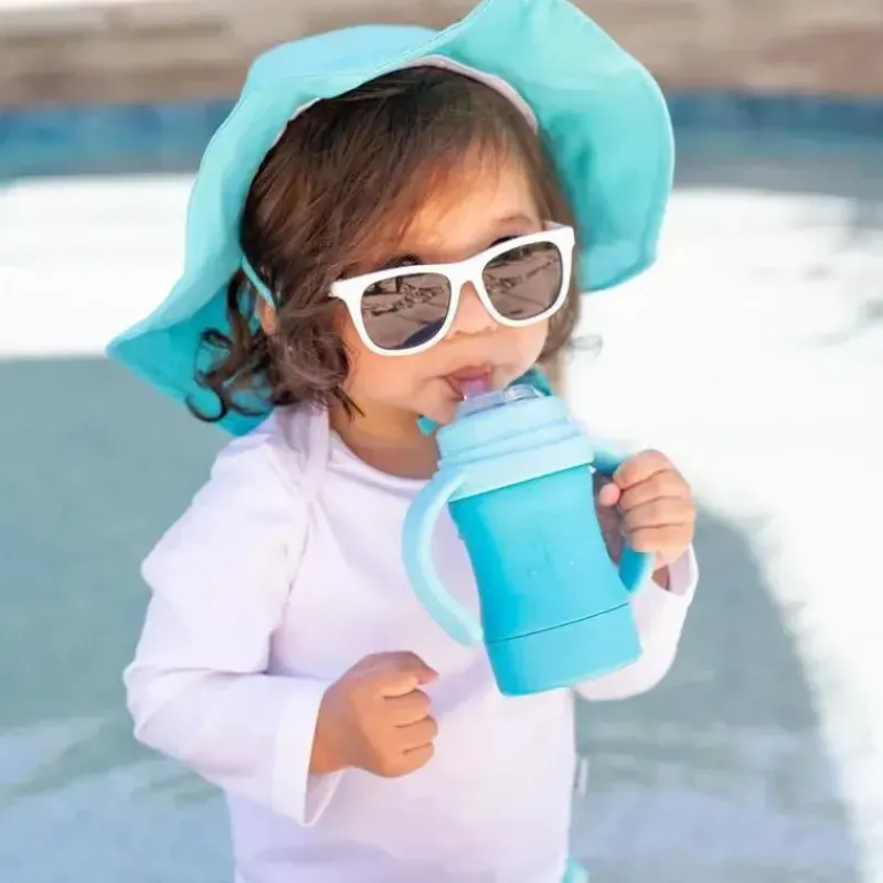 Iplay Straw, Sippy & Training Cups|Dishes, Utensils & Food Containers*- Sprout Ware Sip & Straw Cup Made From Plants, Aqua, 6M