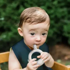 Iplay Toys For 0-12 Months|Gift For Baby*- Teether Toothbrush Made From Silicone Clear