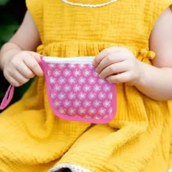 Iplay Lunch Boxes & Bags|Lunch Box*Baby - Reusable Snack Bags 2 Pack, Pink Flower Field, 6M