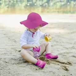 Iplay Baby Swimming Clothes*Brim Sun Protection Hat - Hot Pink