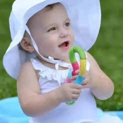 Green Sprouts Rattles & Teethers|Toys For 0-12 Months*I-play Infinity Rattle, Multicolor