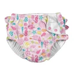 Iplay Swim Diapers*Snap Reusable Absorbent Swimsuit Diaper - Pink