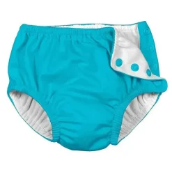 Iplay Swim Diapers*Snap Reusable Absorbent Swimsuit Diaper - Aqua
